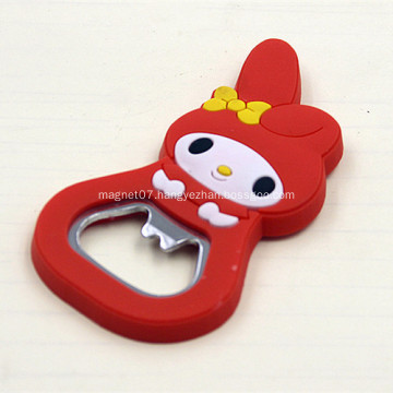 Promotional PVC Custom Shaped Bottle Openers With Magnet